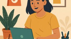 Ilustrasi Mahasiswa Sedang Menjalankan Usaha Kecil dari Rumah, (Foto: Int.)