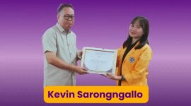 Flyer ucapan selamat kepada Kevin Sarongngallo, (Foto: Int.)