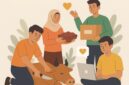Ilustrasi kolaborasi generasi muda dalam qurban, (Foto: Int.)