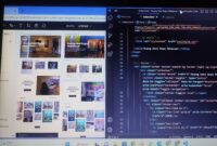 Dokumentasi pengerjaan project disign website untuk galeri seni di kawasan Pantai Losari, (Foto: Ist)