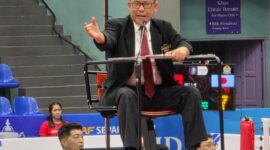 Jamalong saat menjadi wasit, (Foto: Ist.)