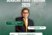 Flayer Sekolah Trias Politica 2025, (Foto: Ist.)