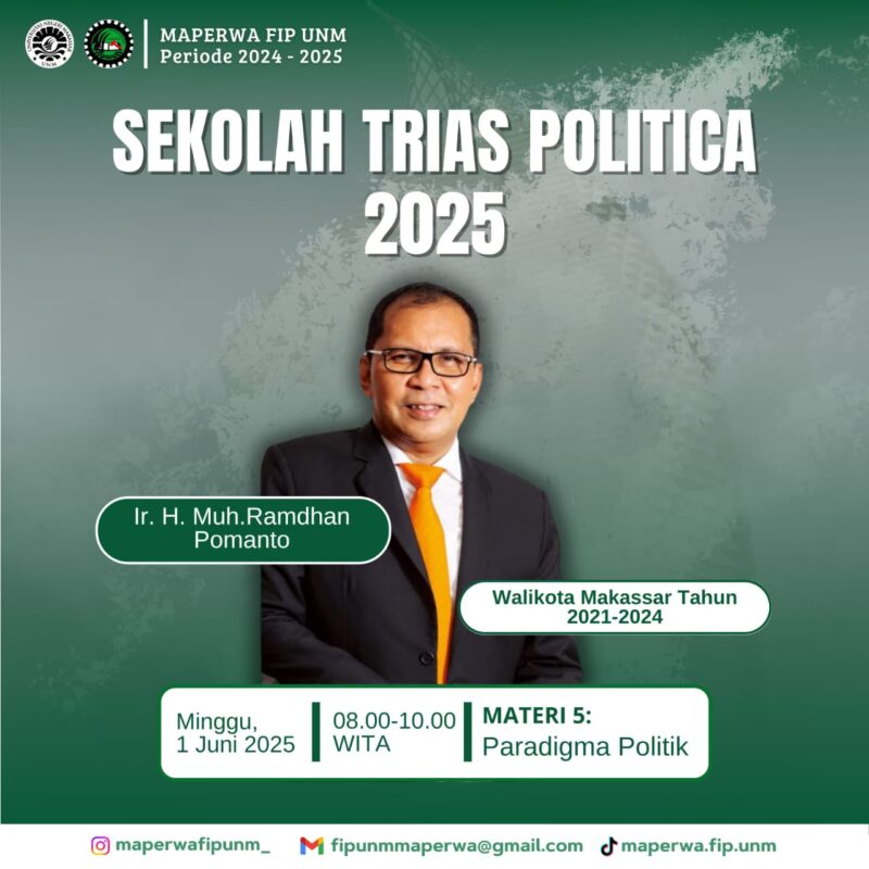 Flayer Sekolah Trias Politica 2025, (Foto: Ist.)