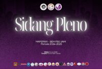 Spanduk Sidang Pleno MAPERWA FBS UNM Periode 2024/2025 M (Foto: Int)