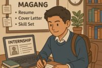 Ilustrasi mahasiswa melakukan persiapan sebelum magang, (Foto: Int.)