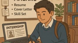 Ilustrasi mahasiswa melakukan persiapan sebelum magang, (Foto: Int.)