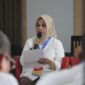 Potret Wakil Rektor Bidang Akademik UNM, Andi Aslinda saat konferensi pers, (Foto: Hafid Budiawan)