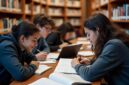 Ilustrasi Mahasiswa Belajar Bersama di Perpustakaan Kampus, (Foto: Int.)
