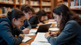 Ilustrasi Mahasiswa Belajar Bersama di Perpustakaan Kampus, (Foto: Int.)