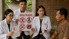 Ilustrasi Mahasiswa edukasi HIV/AIDS, (Foto: AI)