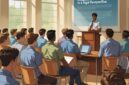 Ilustrasi Mahasiswa Menghadiri Seminar Hukum, (Foto: AI.)