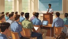 Ilustrasi Mahasiswa Menghadiri Seminar Hukum, (Foto: AI.)