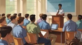 Ilustrasi Mahasiswa Menghadiri Seminar Hukum, (Foto: AI.)