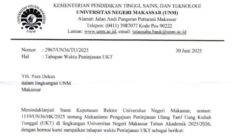 UNM Umumkan Jadwal Peninjauan UKT untuk Mahasiswa
