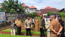 Foto Komandan Komando Resimen Menwa Indonesia saat Kunjungan Ketahanan Pangan Menwa, (Foto: Dok Profesi)