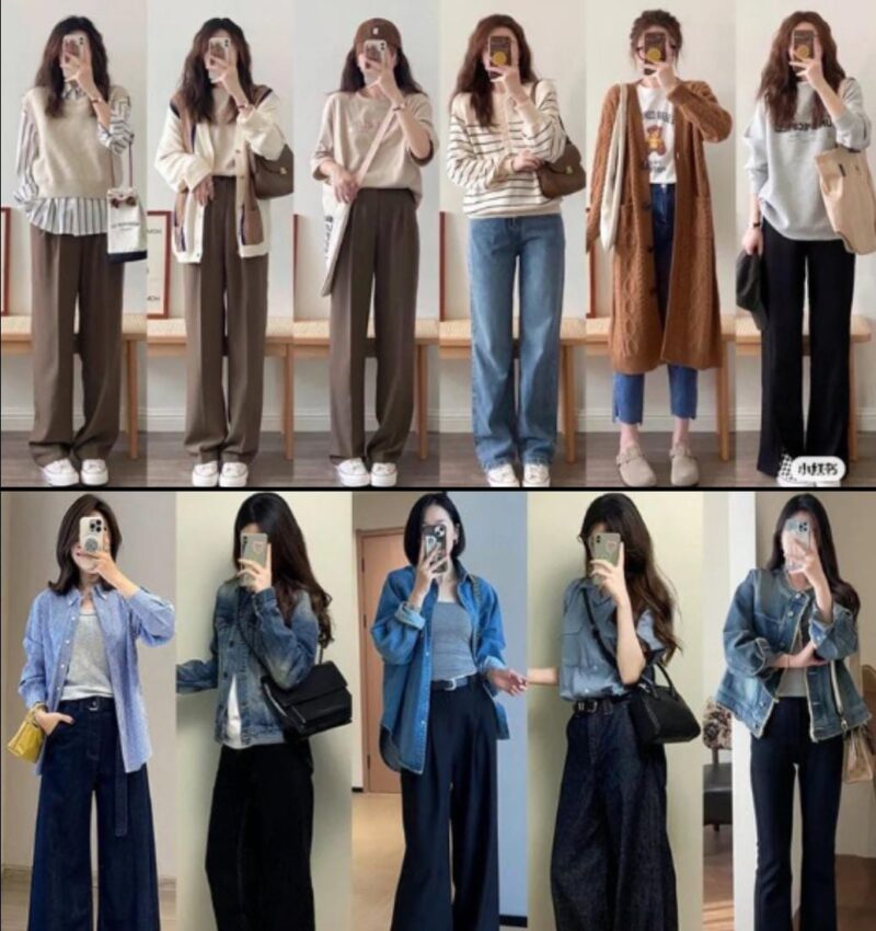 Inspirasi Outfit Simpel ke Kampus, (Foto: Int.)
