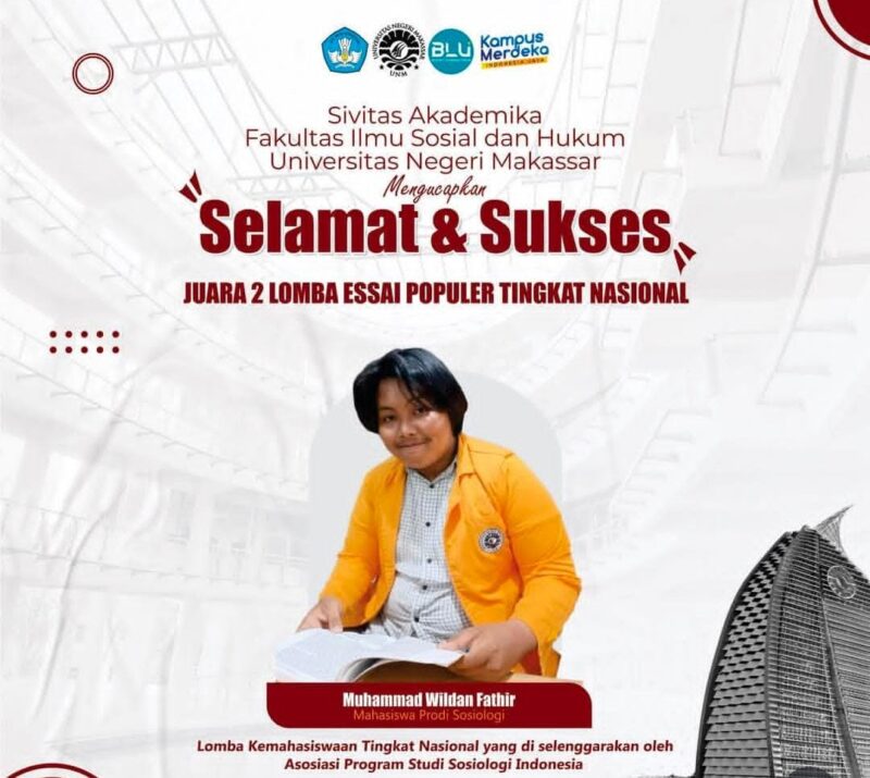 Flyer ucapan selamat kepada Wildan, (Foto : Int.)