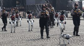 Potret robot polisi yang menjadi perbincangan akhir akhir ini, (Foto:Int.)