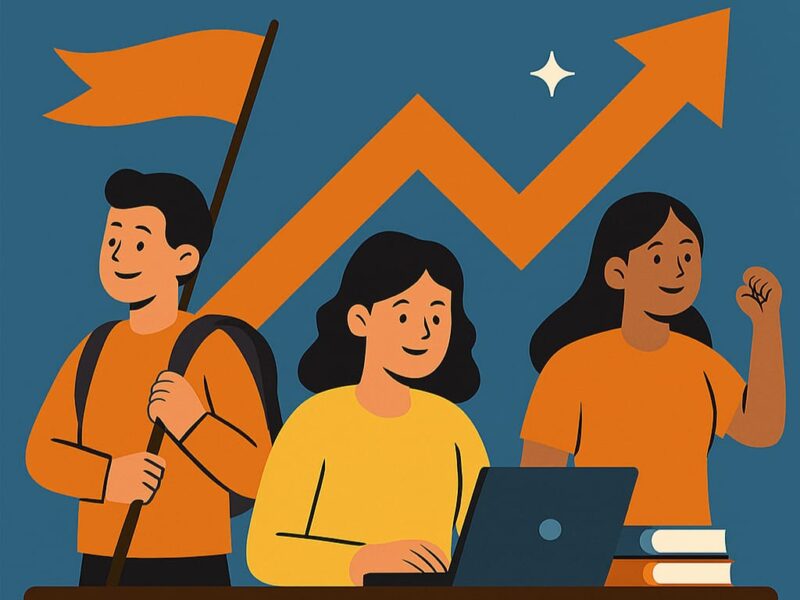 Ilustrasi produktivitas mahasiswa baru dimasa kuliah, (Foto: AI)