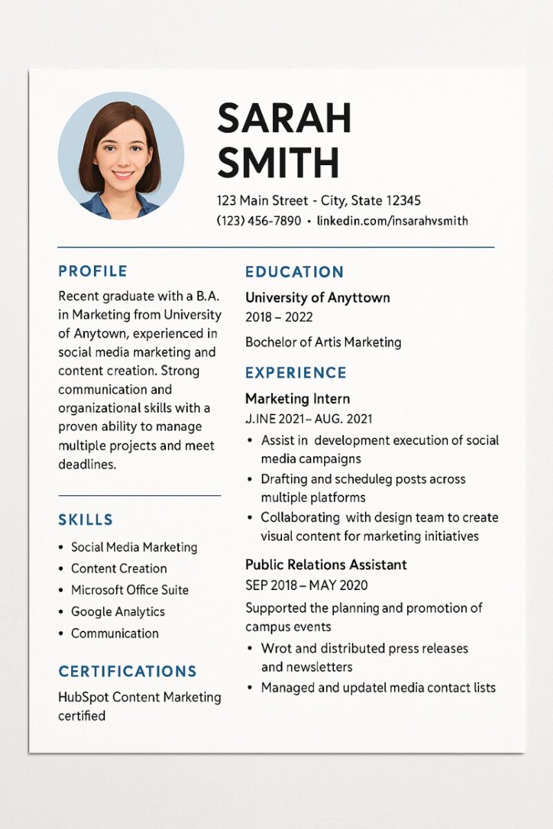 Desain CV Modern dan Professional (Foto: AI.)