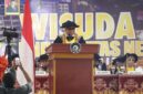 Pidato wisuda oleh Rektor UNM, (Foto: Dok.Profesi)