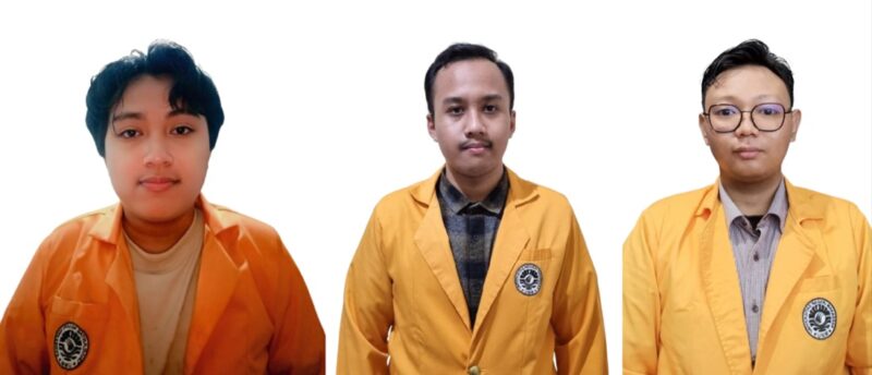 Potret tiga mahasiswa pengembang website codetrack, Foto: (Ist.)