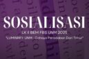Flyer Sosialisasi LK II BEM FBS UNM, (Foto: Ist.)