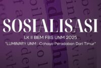 Flyer Sosialisasi LK II BEM FBS UNM, (Foto: Ist.)