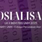 Flyer Sosialisasi LK II BEM FBS UNM, (Foto: Ist.)
