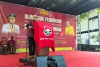 Rektor Saat Memberikan Sambutan Sekaligus Membuka Kegiatan, (Foto: St. Masyita Rahmi.)