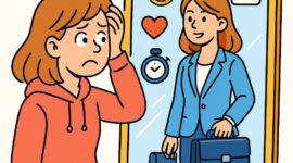 Ilustrasi mahasiswa yang sibuk memikirkan karirnya, (Foto: AI)