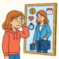 Ilustrasi mahasiswa yang sibuk memikirkan karirnya, (Foto: AI)