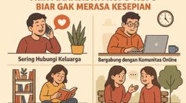 Ilustrasi Trik Mahasiswa Kupu-Kupu Tidak Merasa Kesepian, (Foto: AI.)