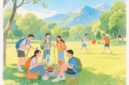 Ilustrasi Healing Bersama Teman Saat Liburan Semester, (Foto: AI.)