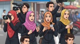 Ilustrasi Sekumpulan Mahasiswa yang Ikut Lembaga Kemahasiswaan, (Foto: AI.)