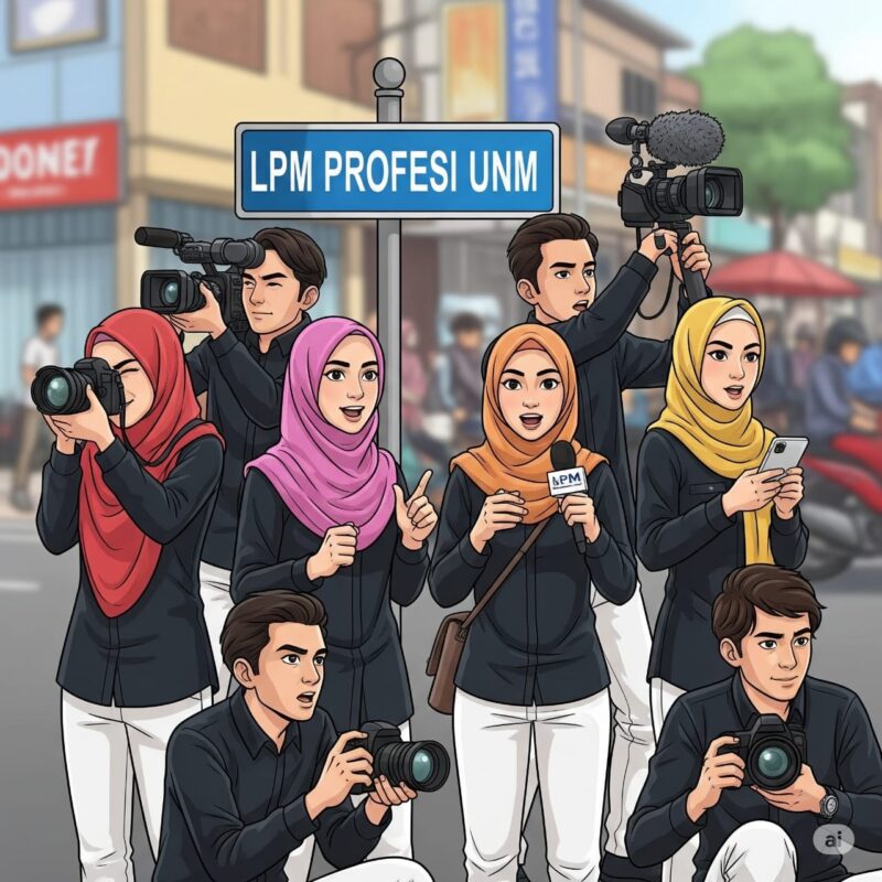 Ilustrasi Sekumpulan Mahasiswa yang Ikut Lembaga Kemahasiswaan, (Foto: AI.)