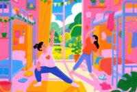 Ilustrasi Olahraga Ringan di Kamar Saat Libur Kuliah, (Foto: AI.)