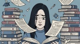 Ilustrasi Mahasiswa Tertekan Akibat Tekanan Akademik dan Kurangnya Dukungan, (Foto: AI).