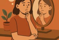 Ilustrasi seseorang merenung untuk kenali diri sendiri (Foto:AI)
