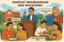 Ilustrasi Mahasiswa Yang Berorganisasi (sumber: AI).