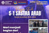 Poster Seleksi Jalur Mandiri Program Studi S-1 Sastra Arab FBS UNM Tahun Ajaran 2025-2026 (Foto: Int)