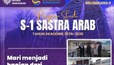 Poster Seleksi Jalur Mandiri Program Studi S-1 Sastra Arab FBS UNM Tahun Ajaran 2025-2026 (Foto: Int)