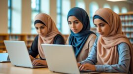 Ilustrasi Mahasiswa Mengunakan Aplikasi Produktivitas, (Foto:AI).