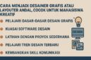Langkah-Langkah Menjadi Desainer Grafi, (Foto: AI).