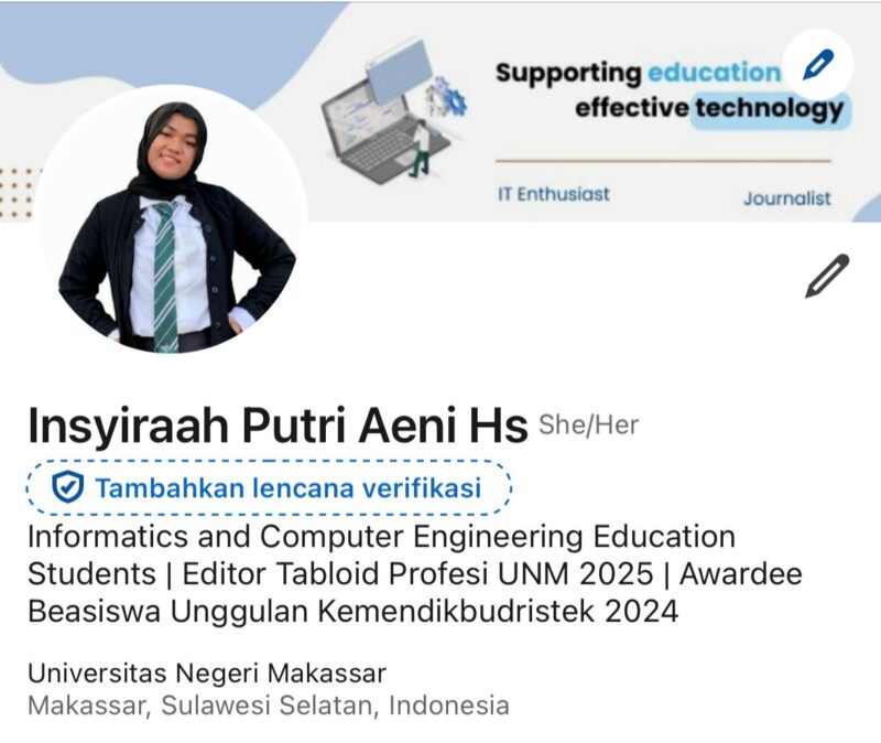 Contoh Profil LinkedIn yang menarik, (Foto: Int.)