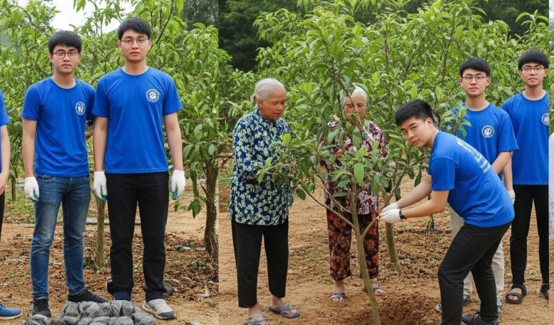 Ilustrasi Kolaborasi Mahasiswa Dalam Aksi Nyata Peduli Lingkungan dan Sosial, (Foto: AI).