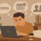 Ilustrasi Mahasiswa Stres Skripsi, Dikejar Deadline dan Bimbingan, (Foto: AI.)