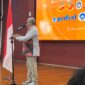 Karta Jayadi saat sambutan di pelantikan bersama pengurus lembaga, (Foto: Ibnu Qayyum Abdullah).