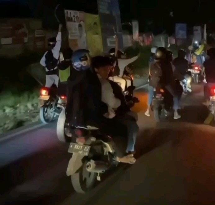 Ilustrasi penyerangan anggota bermotor ( Foto: int)