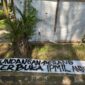 Potret spanduk oleh Orang Tak Dikenal (OTK) kepada IPMIL. (Foto: ist.)